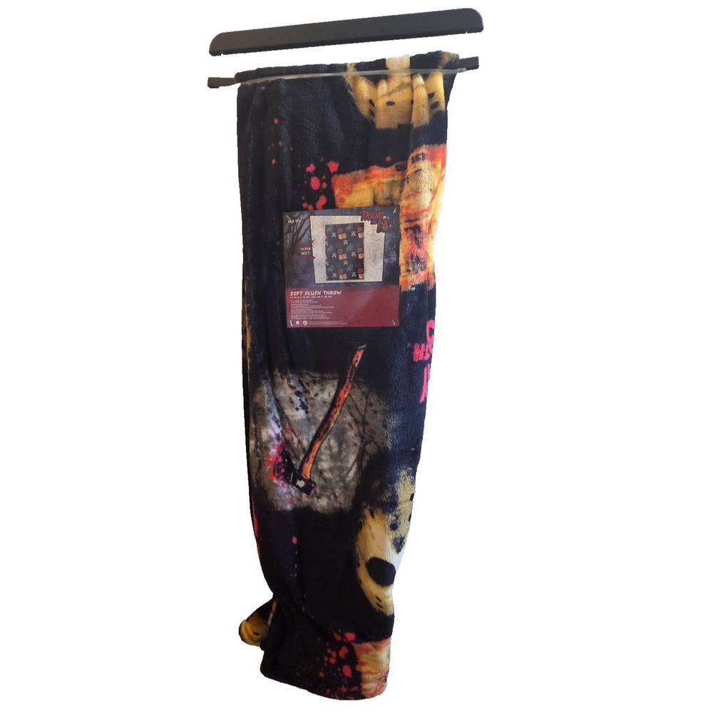 Friday the 13th Jason Voorhees Soft Plush Throw Blanket 50 x 60 Inch Horror New